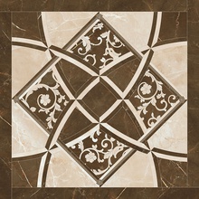 Versace Emote 262535 Intarsio Crema-Marrone porcelain tile 78x78 cm, Italy, wallpaper  - photo 1 - photo 1