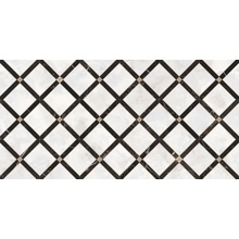 Versace Emote Intreccio Bianco/Nero 262544 Decor 39x78 cm, Italy, stone  - photo 1 - photo 1