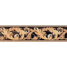 Versace Marble 240233 Fascia Barocca Nero Lev Rand 14,4x58,5 cm, Italië, behang  - foto 1 - foto 1