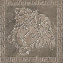 Versace Marble 240386 Tozzetto Medusa Grigio Lev Inzetstuk 14,4x14,4 cm, Italië, behang  - foto 1 - foto 1