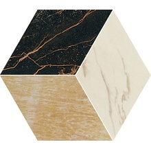Versace Marble T3 L Nero-Oro-Bianco Mozaïek 39x45 cm, Italië, mozaieklook - foto 1 - foto 1