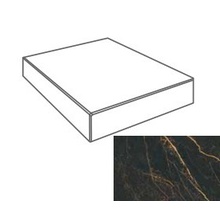 Versace Marble 240573 Angolare Gradone Nero S. L. Lap Trede 32,5x32,5 cm, Italië - foto 1 - foto 1