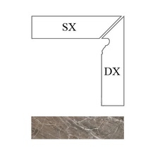 Versace Marble 240626 Battiscala Grigio SX Lap Угловой plint 8x117 cm, Italië - foto 1 - foto 1