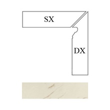 Versace Marble 240631 Battiscala Bianco DX Lap Угловой plint 8x117 cm, Italië - foto 1 - foto 1