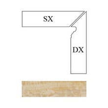 Versace Marble 240632 Battiscala Oro DX Lap Угловой plint 8x117 cm, Italië - foto 1 - foto 1