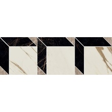 Versace Marble 240851 Cube Nero/Bianco/Grigio Mozaïek 19,5x58,5 cm, Italië, mozaieklook - foto 1 - foto 1