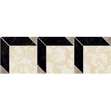 Versace Marble 2408610 Decoro Cube Nero/Bianco/Grigio Mozaïek 19,5x58,5 cm, Italië, mozaieklook - foto 1 - foto 1