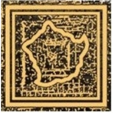 Versace Eterno G0263170 Tozzetto Medusa Oro Carbon Inserto 6,7x6,7 cm, Italia, effetto pietra  - foto 1 - foto 1