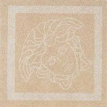 Versace Harmony 0021527 CORNER BEIGE NAT RETT Dekor 15x15 cm, Italien, för tyg - foto 1 - foto 1