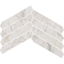 Versace Harmony 0030032 STRIP CALACATTA LINCOLN ANT. 3D RETT Mozaik 25x47,8 cm, Italien, calacatta - foto 1 - foto 1