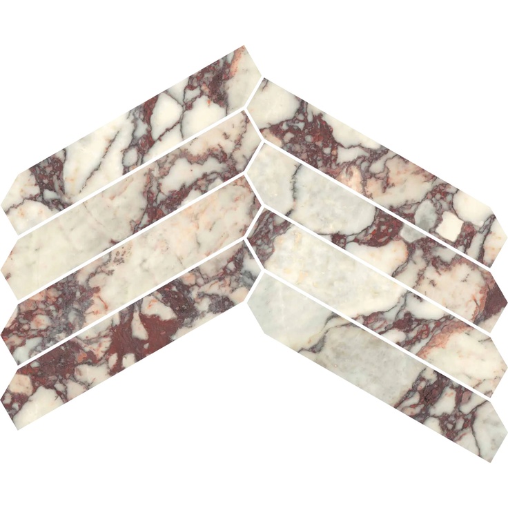 Versace Harmony 0030135 STRIP CALACATTA VIOLA ANT. 3D RETT Mosaiikki 25x47,8 cm, Italia, calacatta - kuva 1 Versace Harmony 0030135 STRIP CALACATTA VIOLA ANT. 3D RETT Mosaiikki 25x47,8 cm, Italia, calacatta - kuva 1