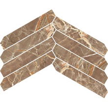Versace Harmony 0030134 STRIP CARAVAGGIO CARAMEL ANT. 3D RETT Mozaik 25x47,8 cm, Italien, andra typer av marmor - foto 1 - foto 1