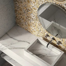 Versace Icons 60x120 см, glaseret porcelænsflise, Italien, guld og ædelmetaller - interiørfoto 1 - foto 1
