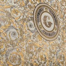 Versace Icons 60x120 см, glazed porcelain stoneware, Italy, gold and precious metals - interior photo 1 - photo 1