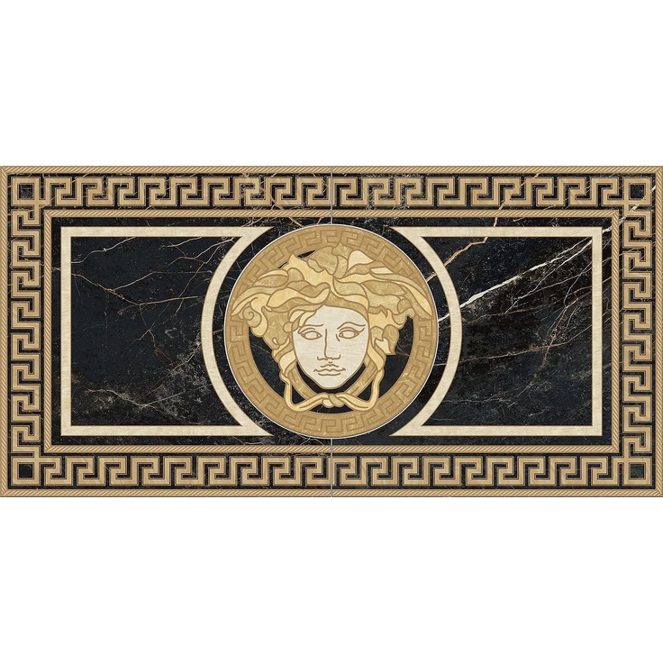 Versace Marble 2404330 ROSONE NERO S.LAUREN Декор 58,5x117,2 см, Италия, прочие виды мрамора - фото 1 Versace Marble 2404330 ROSONE NERO S.LAUREN Декор 58,5x117,2 см, Италия, прочие виды мрамора - фото 1