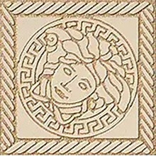 Versace Marble С000380834 2403040_Toz.MedusaBeigeSab Dekor 11,5x11,5 cm, Italia, andre marmortyper - foto 1 - foto 1