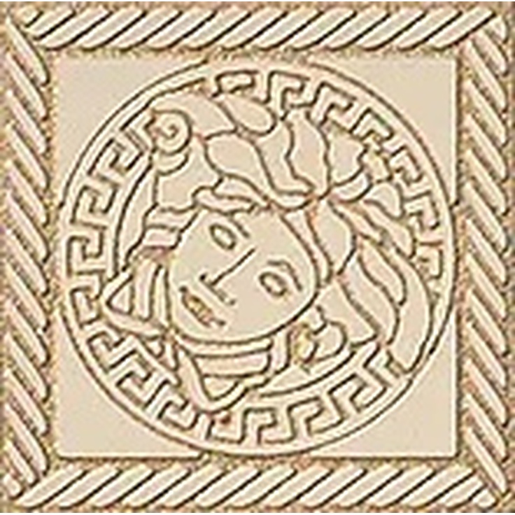 Versace Marble С000380834 2403040_Toz.MedusaBeigeSab Decor 11,5x11,5 cm, Italy, other types of marble - photo 1 Versace Marble С000380834 2403040_Toz.MedusaBeigeSab Decor 11,5x11,5 cm, Italy, other types of marble - photo 1