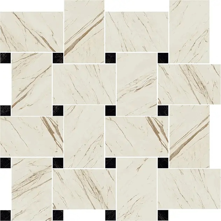 Versace Marble С000380869 2405310_Mos.Intrec.Bian-Nero Mosaic 29,1x29,1 cm, Italy, other types of marble - photo 1 Versace Marble С000380869 2405310_Mos.Intrec.Bian-Nero Mosaic 29,1x29,1 cm, Italy, other types of marble - photo 1