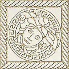 Versace Marble С000380831 2403010_Toz.MedusaBiancoSab Dekor 11,5x11,5 cm, Italia, andre marmortyper - foto 1 - foto 1