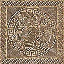 Versace Marble С000380836 2403070_Toz.MedusaMarronSab Dekor 11,5x11,5 cm, Italia, andre marmortyper - foto 1 - foto 1