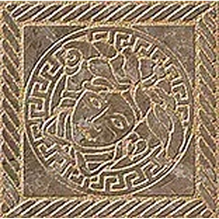 Versace Marble С000380836 2403070_Toz.MedusaMarronSab Dekor 11,5x11,5 cm, Itálie, ostatní druhy mramoru - fotografie 1 Versace Marble С000380836 2403070_Toz.MedusaMarronSab Dekor 11,5x11,5 cm, Itálie, ostatní druhy mramoru - fotografie 1