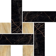 Versace Marble С000380849 2404500_Mos.Chest.Nero-Oro Mozaikk 29,1x29,1 cm, Italia, andre marmortyper - foto 1 - foto 1