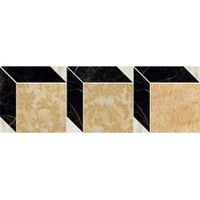 Versace Marble С000380989 2408620_Mos.Dec.Cu.Ner-Oro-Bi Mozaikk 19,5x58,5 cm, Italia, andre marmortyper - foto 1 - foto 1