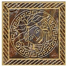 Versace Maximvs G0067847 Angolo Greca Sabbiato Rosa Venezia / Oro Lux Insert 10x10 cm, Italy - photo 1 - photo 1