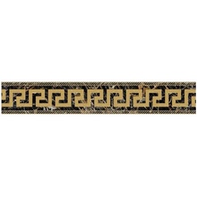 Versace Maximvs G0067834 Fascia Greca Sabbiata Black & Gold / Oro Border 10x60 cm, Italy - photo 1 - photo 1