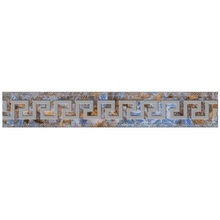 Versace Maximvs G0067835 Fascia Greca Sabbiata Galaxy Blue / Oro Border 10x60 cm, Italy - photo 1 - photo 1