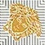Versace Meteorite С000493323 0047142_Toz.Med.NatBian/Oro Decor 2,7x2,7 cm, Italy, gold and precious metals - photo 1