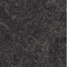 Versace Meteorite 47030 Megabarocco Nero Decoração 60x60 cm, Itália, efeito pedra  - foto 1 - foto 1