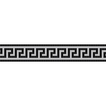 Versace Meteorite 47101 Fascia Greca Naturale Nero/Pla Meio-fio 9,8x60 cm, Itália - foto 1 - foto 1