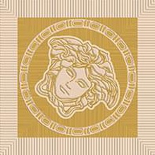 Versace Meteorite 47125 Tozzetto Medusa Naturale Miele/Oro Inserção 9,8x9,8 cm, Itália - foto 1 - foto 1