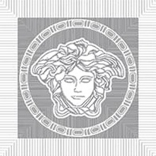 Versace Meteorite 47133 Firma Medusa Naturale Bianco/Platino Inserção 9,8x9,8 cm, Itália - foto 1 - foto 1
