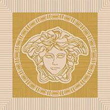 Versace Meteorite 47135 Firma Medusa Naturale Mile/Oro Inserção 9,8x9,8 cm, Itália - foto 1 - foto 1