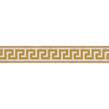 Versace Meteorite 47272 Fascia Greca Lappato Bianco/Oro Meio-fio 9,8x60 cm, Itália - foto 1 - foto 1