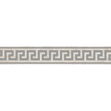 Versace Meteorite 47273 Fascia Greca Lappato Bianco/Platino Meio-fio 9,8x60 cm, Itália, efeito pedra  - foto 1 - foto 1