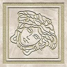 Versace Meteorite 47292 Tozzetto Medusa Lappato Bianco/Oro Inserção 9,8x9,8 cm, Itália - foto 1 - foto 1