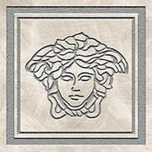 Versace Meteorite 47303 Firma Medusa Lappato Bianco/Platino Inserção 9,8x9,8 cm, Itália - foto 1 - foto 1