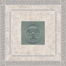 Versace Meteorite 47321 Rosone Lappato Bianco Oro Painel 120x120 cm, Itália - foto 1 - foto 1