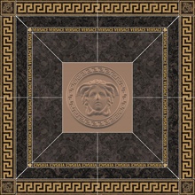 Versace Meteorite 47322 Rosone Lappato Moka Oro Painel 120x120 cm, Itália - foto 1 - foto 1