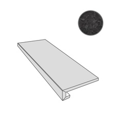 Versace Meteorite G0047190 Gradone Dx Nero Nat degrau de canto 32x120 cm, Itália, efeito pedra  - foto 1 - foto 1
