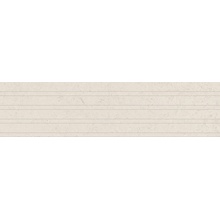 Versace V Stone 0020237 Fluted White lap rett porcelain tile 30x120 cm, Italy, stone  - photo 1 - photo 1