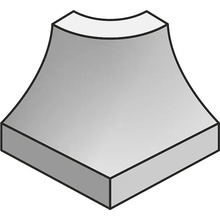 Vogue Interni С000156007 IN_Ghiaccio_Cod.D2,5*2,5 Угол 2,5x2,5 см, Италия, моноколор - фото 1 - фото 1