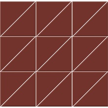 Vogue Trasparenze С000462508 TR_Granata_10*10*14_su rete Mosaik 30x30 cm, Italien, monochrom - Foto 1 - Foto 1